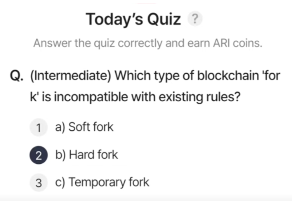 ARI Wallet Daily Quiz Answer 4 June 2025 (AriChain)